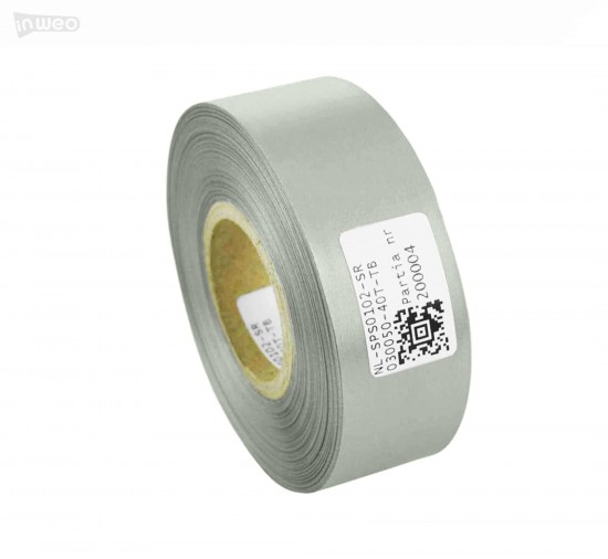 Cinta de satén plateada premium 30 mm x 50 m Cinta de satén plateada premium 30 mm x 50 m