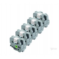 Brother P-touch TZ pack de 5 cintas laminadas - 36mm/8m blanco con impresión negra TZ261 Brother P-touch TZ pack de 5 cintas laminadas - 36mm/8m blanco con impresión negra TZ261