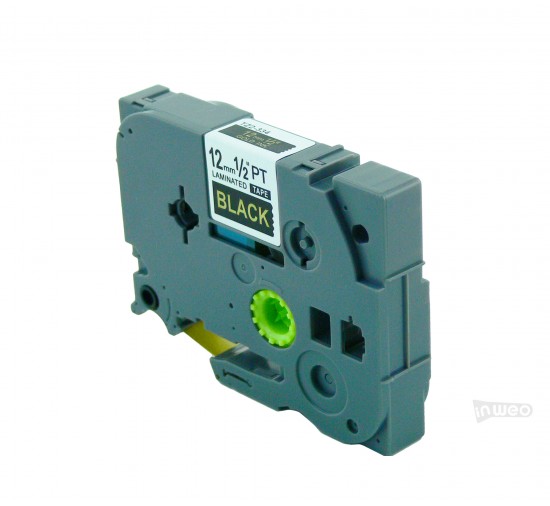 Hermano P-touch TZ cinta laminada - 12mm/8m negro oro impresión TZ2-334