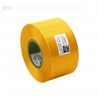 Cinta de satén premium amarilla 50 mm x 50 m