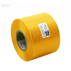 Cinta de satén amarilla Premium 70 mm x 50 m