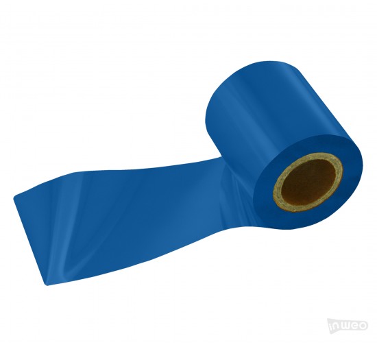 Cinta de transferencia térmica de resina azul oscuro para textiles 55x150 OUT